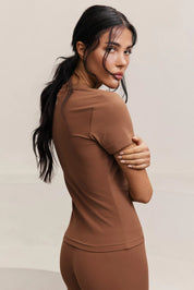 LILLY TEE - TOFFEE