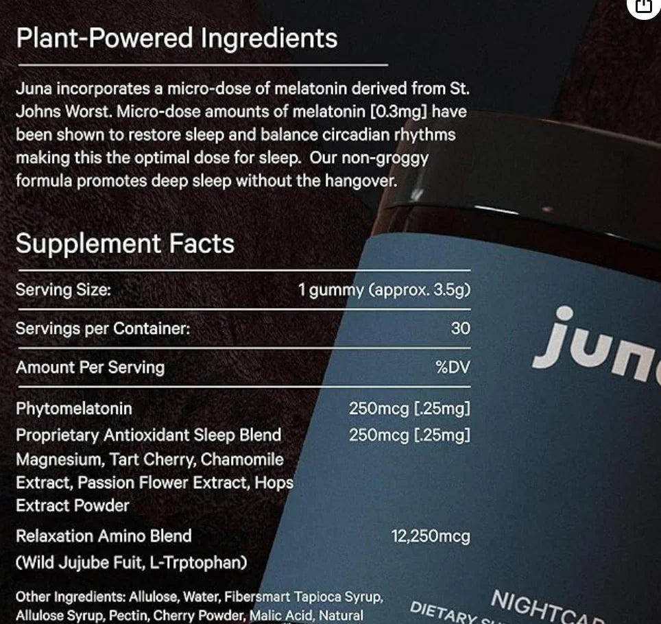 Juna Nightcap Sleep Gummies