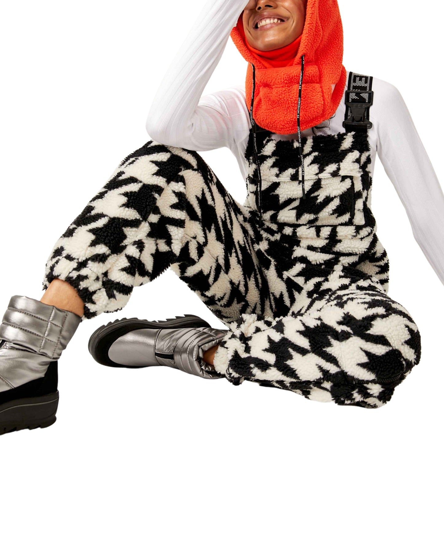 Hit the Slopes Salopette in Houndstooth