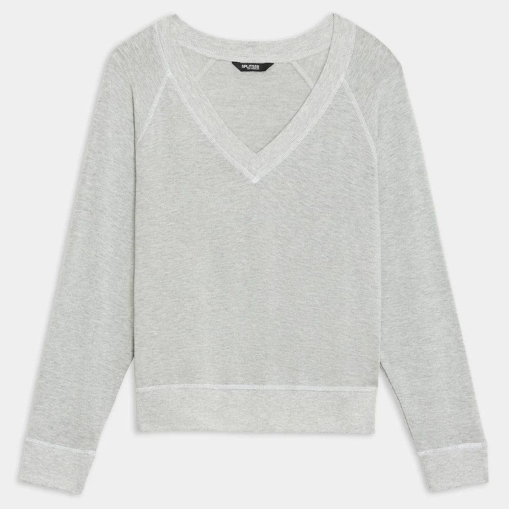 Bennie Fleece V-Neck Sweater
