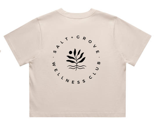 SALT+GROVE Wellness Club Crop Tee