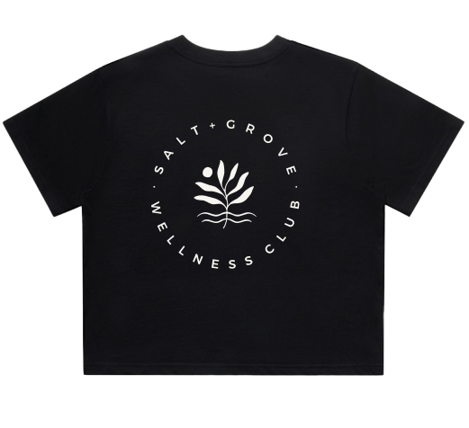 SALT+GROVE Wellness Club Crop Tee