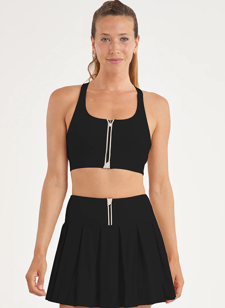 Endure Piped Zip Bra