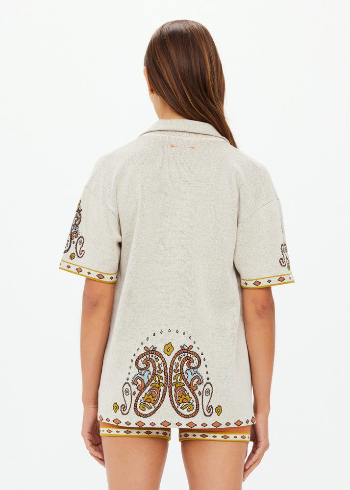
                      
                        Vadella Collared Knit Shirt
                      
                    