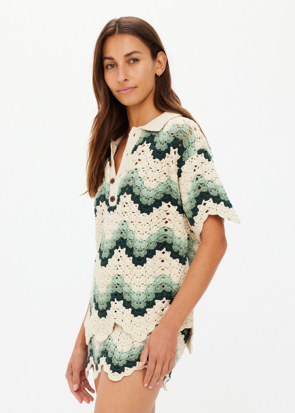 TIDAL SAGRA CROCHET SHIRT