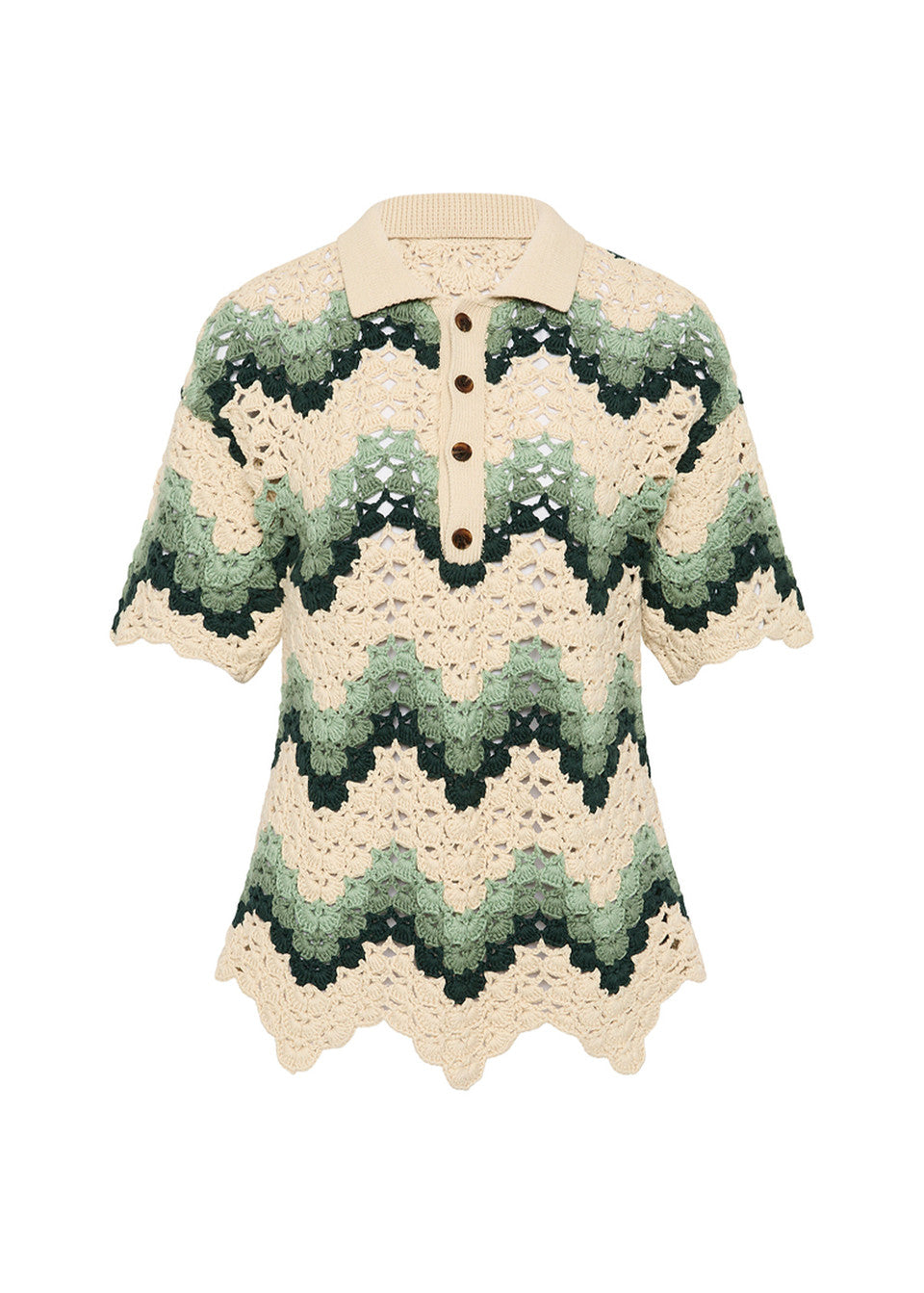 TIDAL SAGRA CROCHET SHIRT