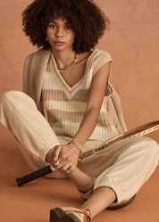 NIKKO V NECK KNIT VEST