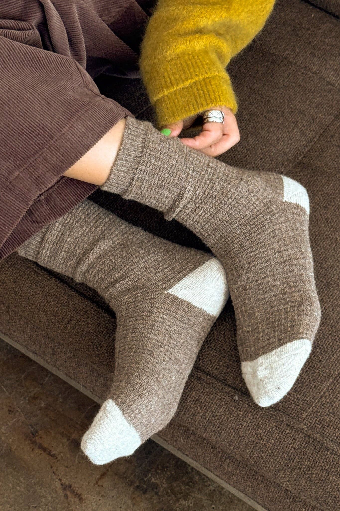 Wool Waffled Socks