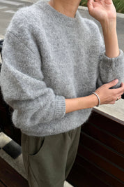 Elio Crew Neck Alpaca Sweater