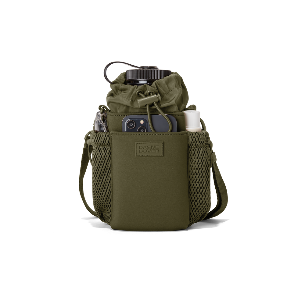 
                      
                        Sloan Water Bottle Sling in Dark Moss
                      
                    