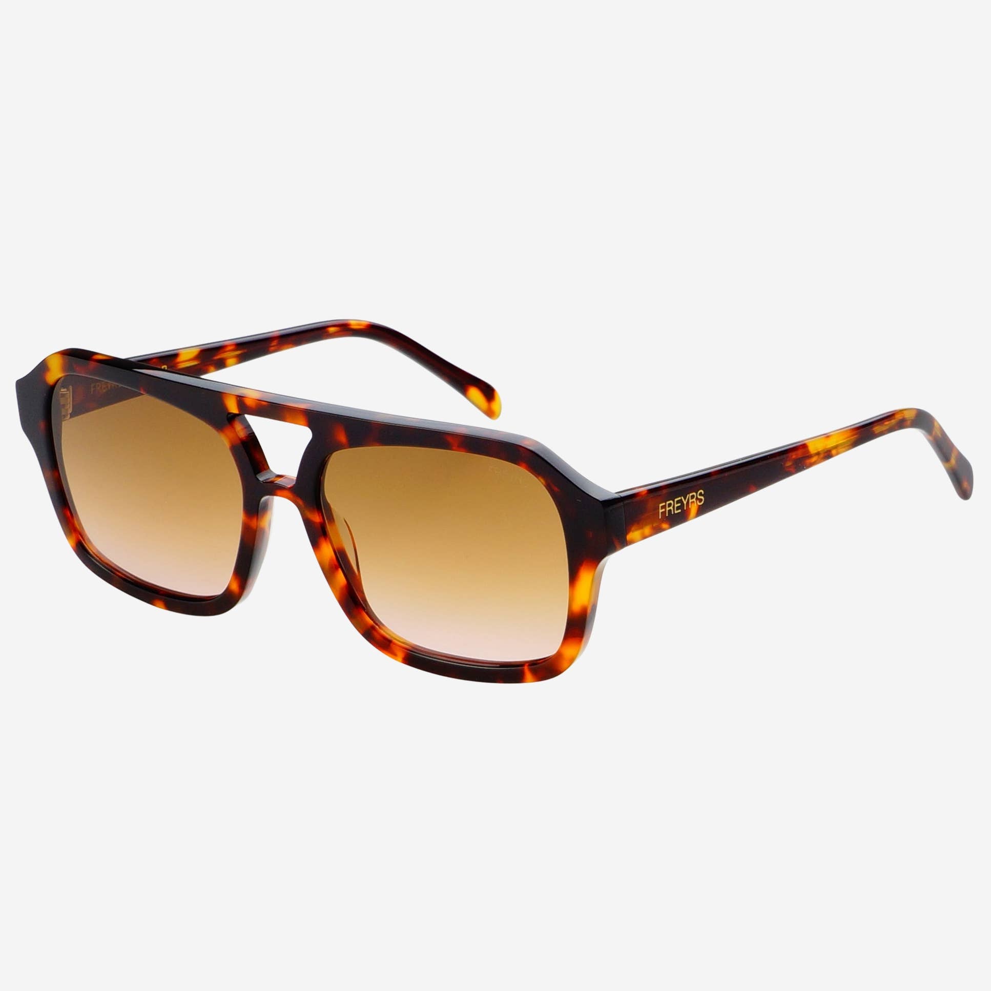 Havana Acetate Aviator Sunglasses