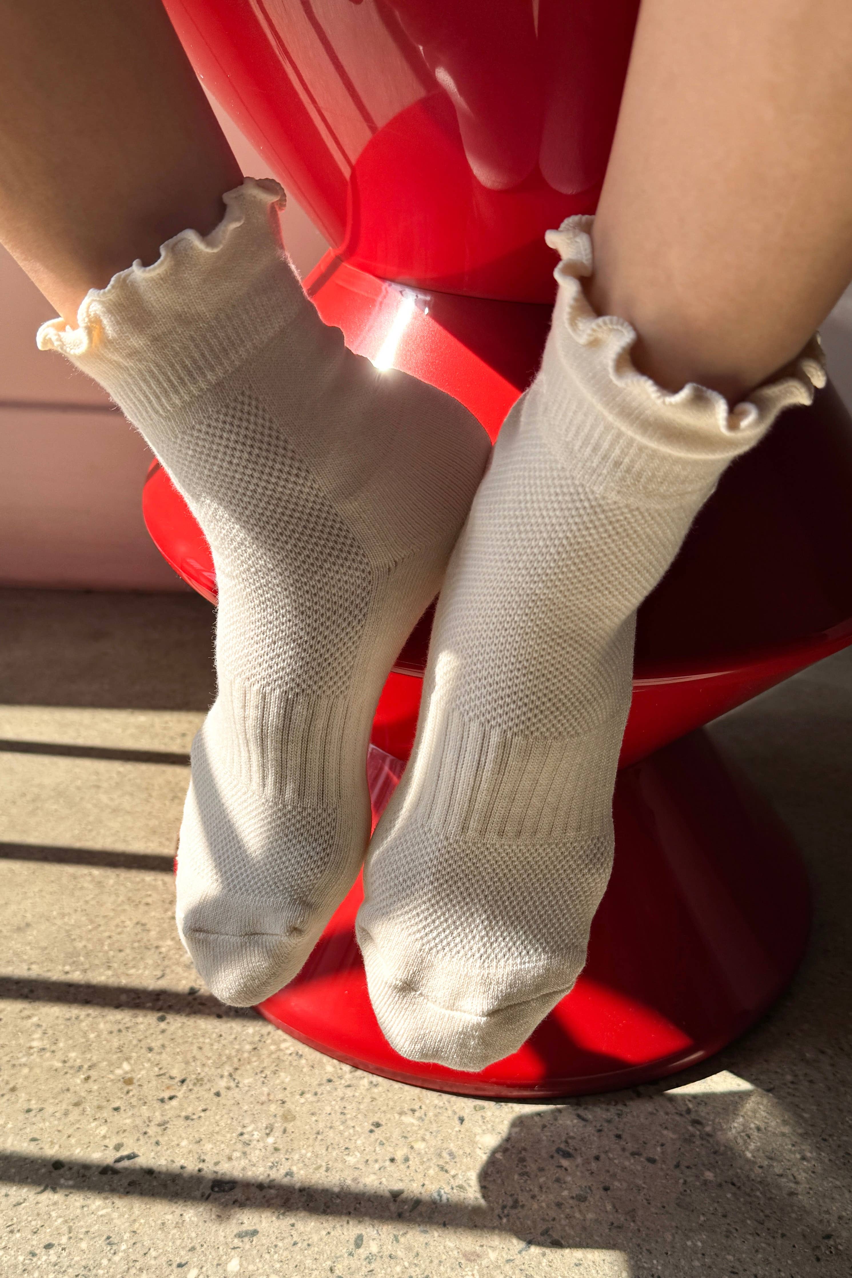 Ruffled Hugger Crew Socks  (Wholesale)