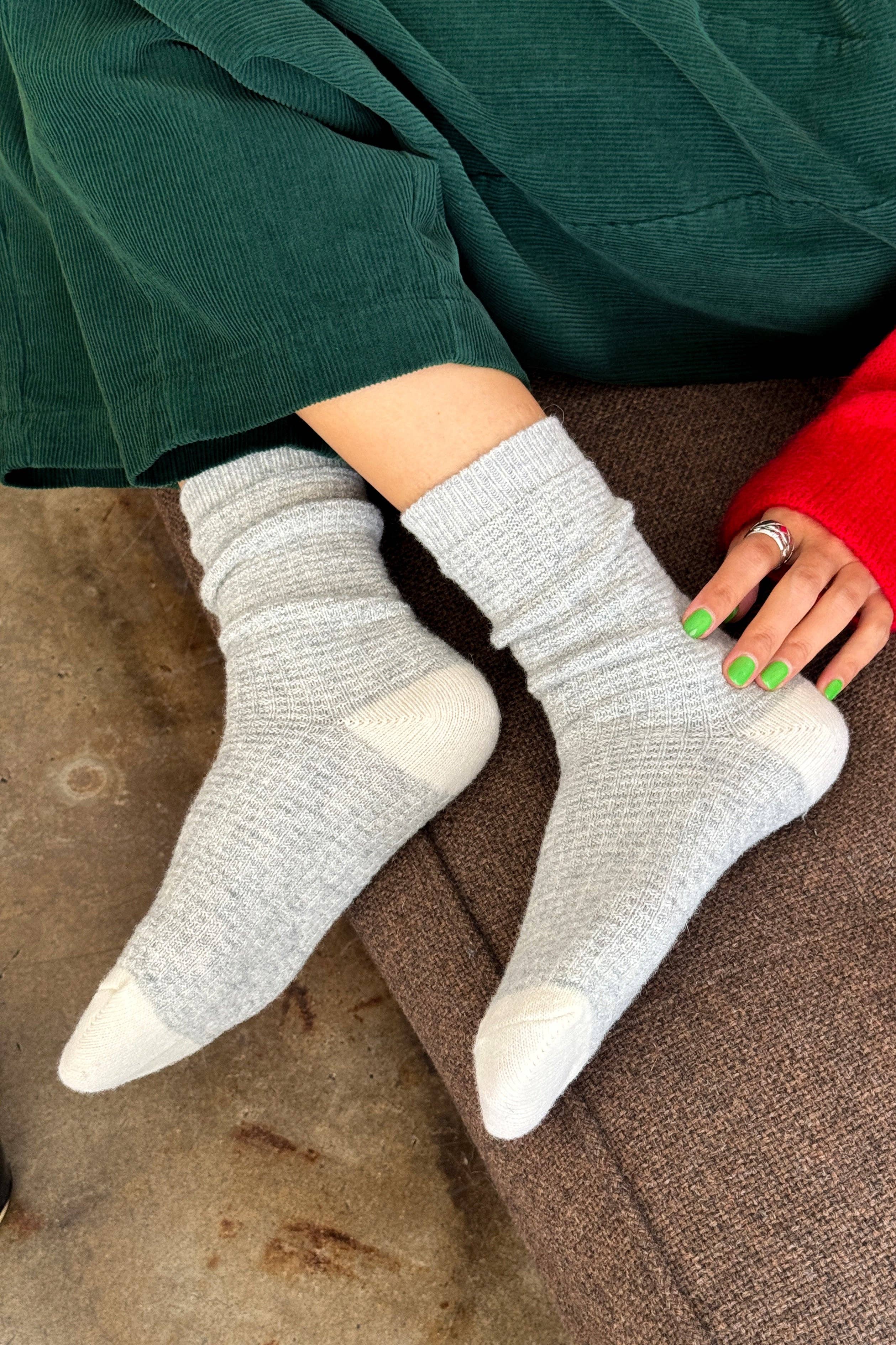 Wool Waffled Socks