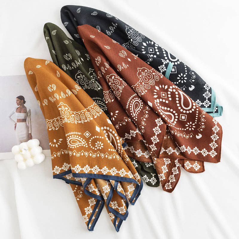 Scarvii - Fashionable Paisley Square Scarf