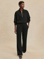 The Wide Leg Pant 28" Black