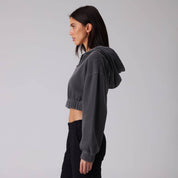 Zip Crop Sweatshirt