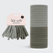 Eco-Friendly Nylon Elastics 20pc in Eucalyptus