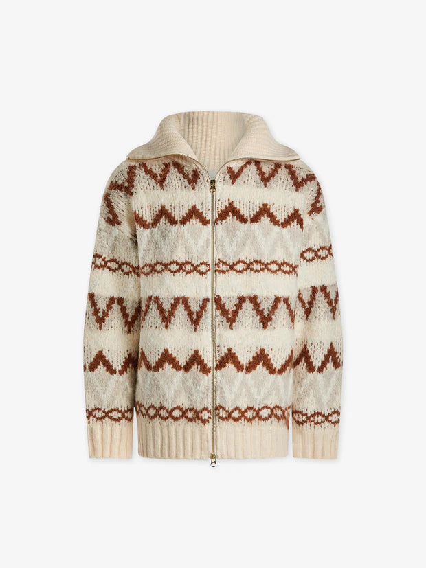 
                      
                        Brooke Fairisle Knit Jacket
                      
                    