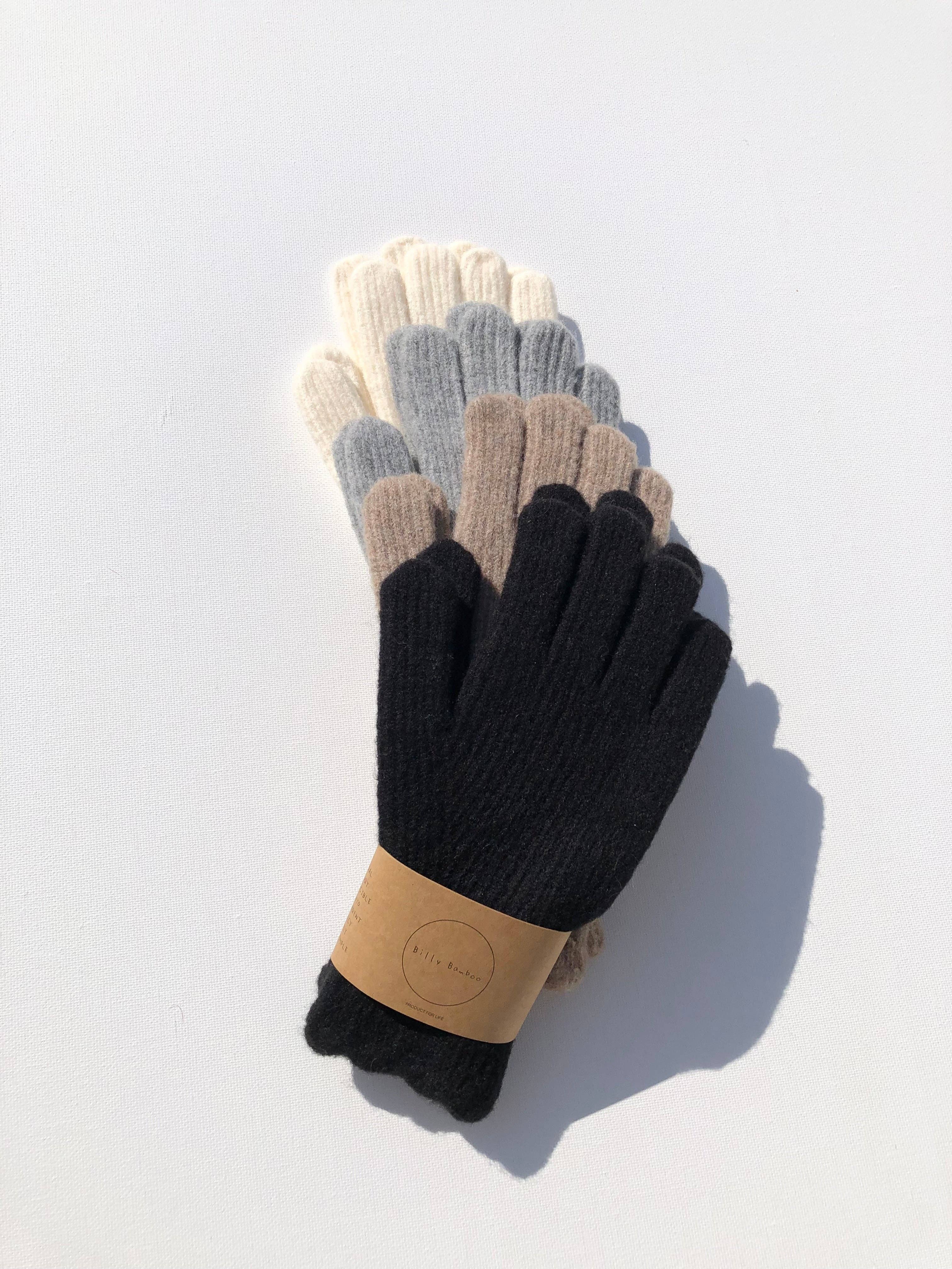 Fuzzy Wool Touch Screen Glove