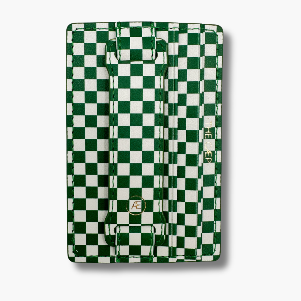 Green Checkered Hoop Wallet