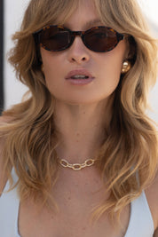 Zoe Acetate Round Womens Sunglasses
