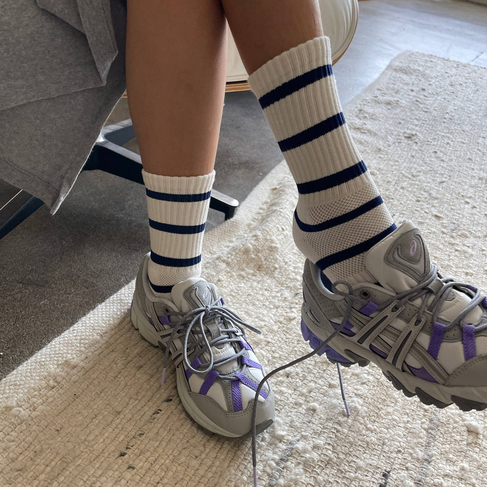 
                      
                        Striped Boyfriend Socks
                      
                    