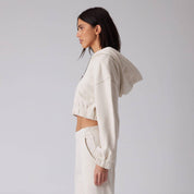 Zip Crop Sweatshirt