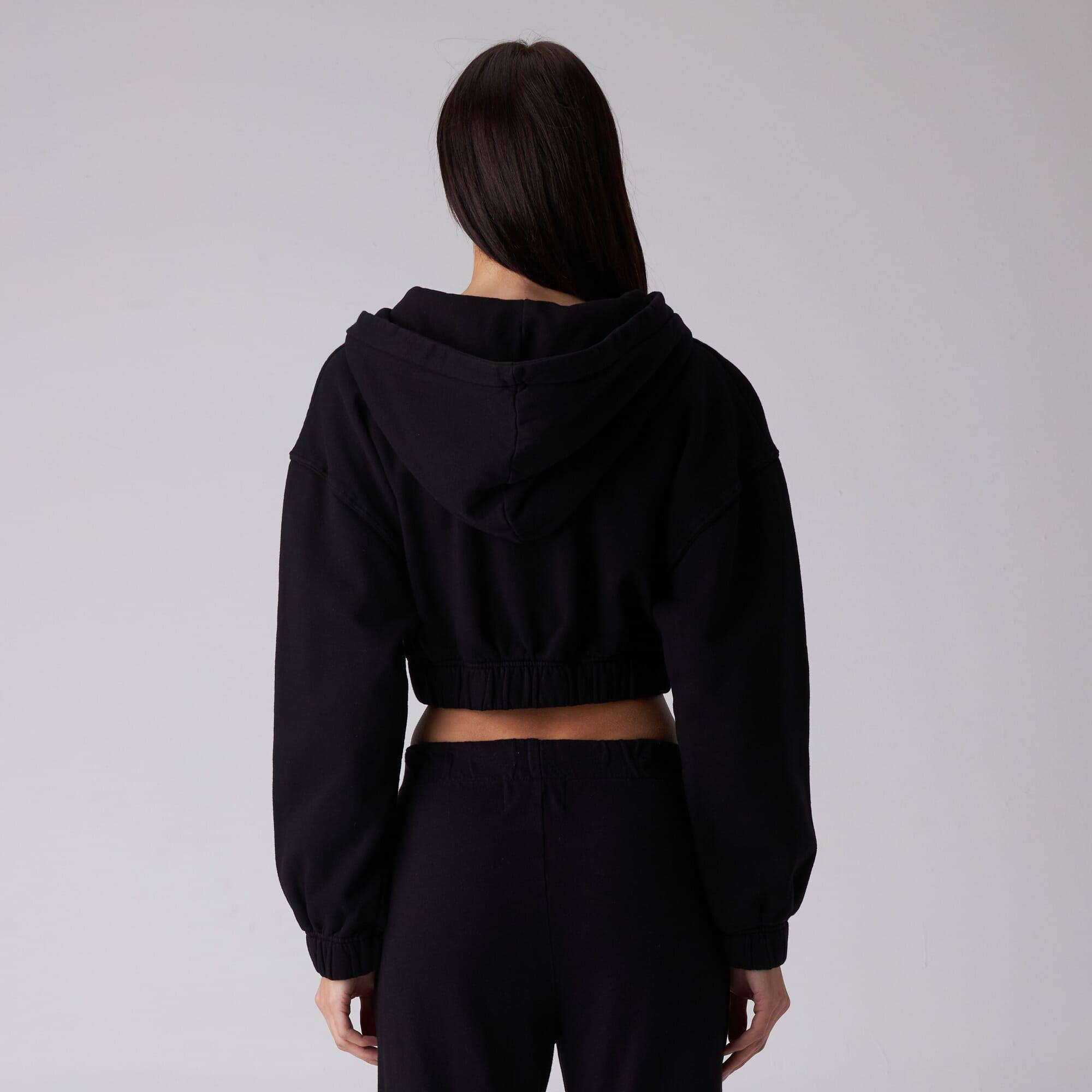 Zip Crop Sweatshirt
