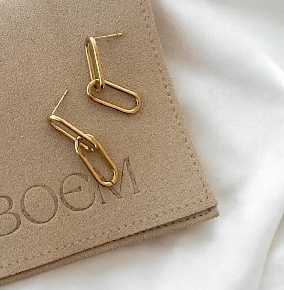 Lennox Paperclip Earrings 