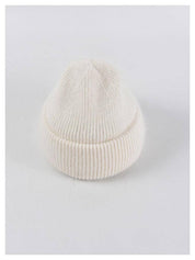 Angora Beanie Hat - Ivory