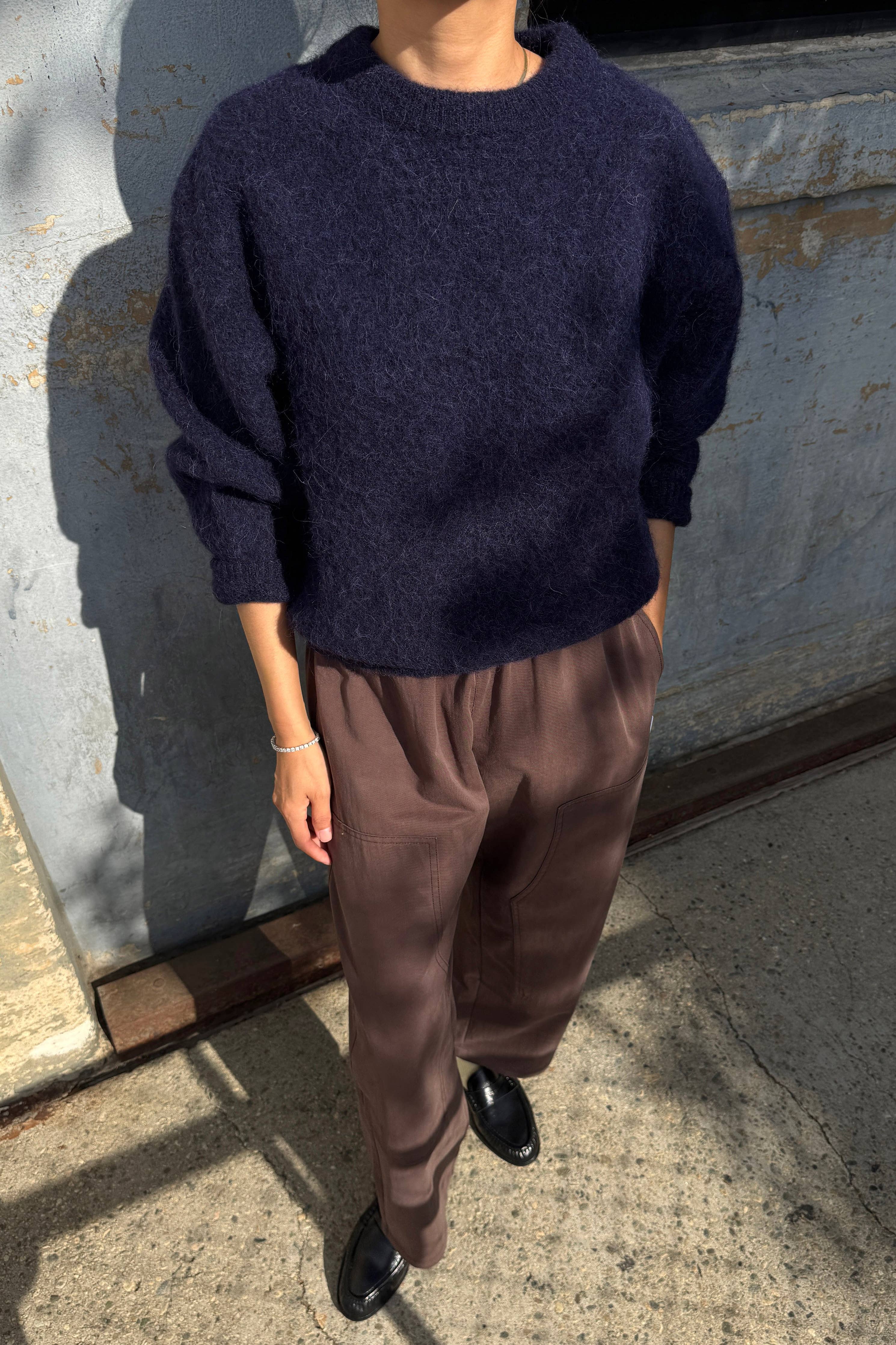 Elio Crew Neck Alpaca Sweater