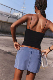 Skinny Strap Logo Tank