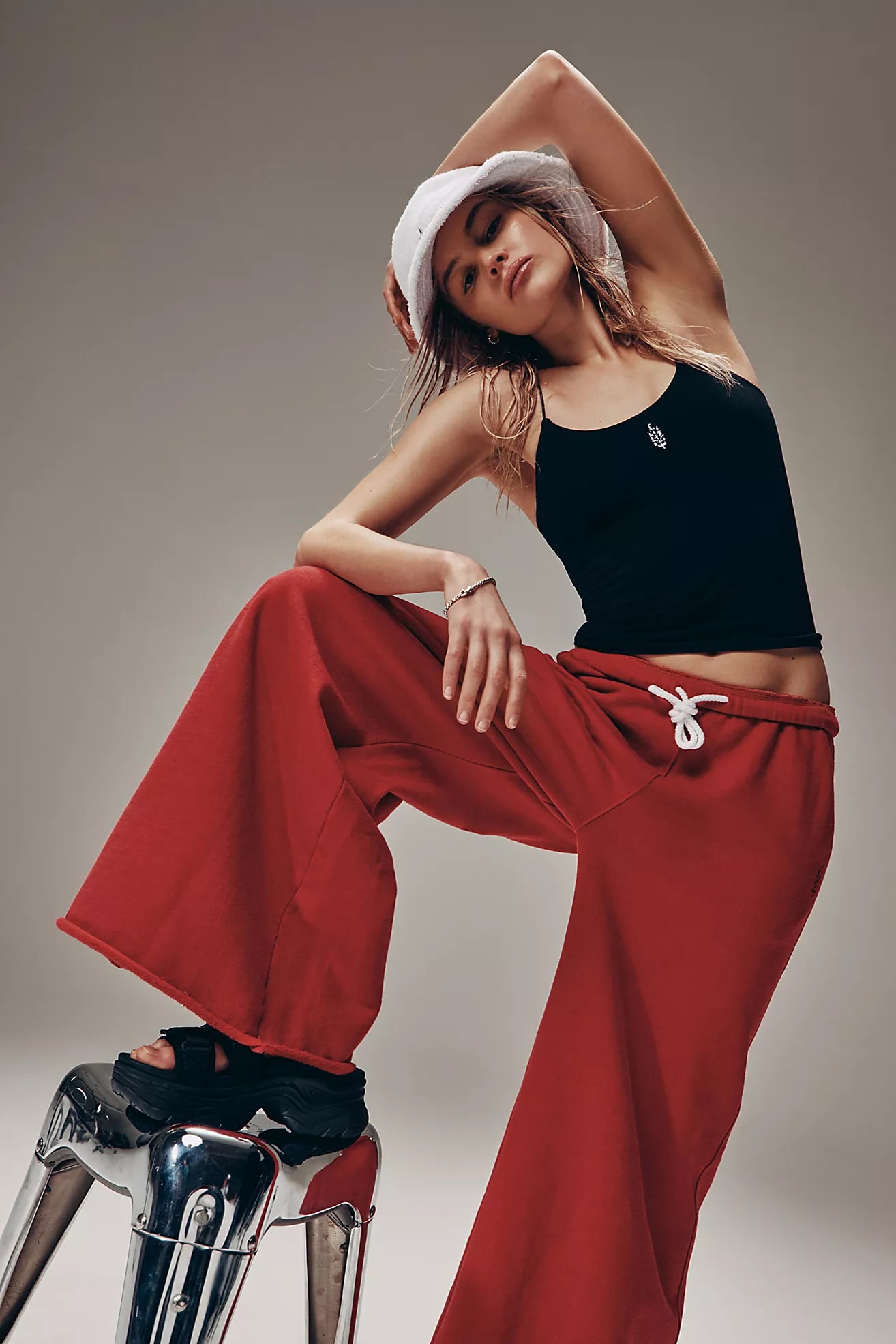 Skinny Strap Logo Tank