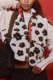 Hit the Slopes Printed Fleece Jacket