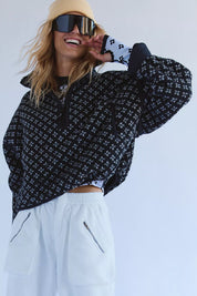 Mountain High Printed Half-Zip Fleece