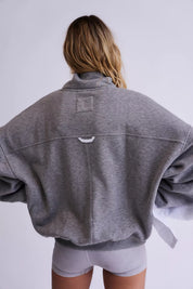 On Your Mark Logo Mock Neck Pullover