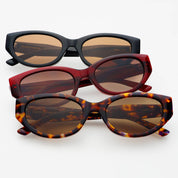 Ameli Acetate Cat-Eye Sunglasses Red
