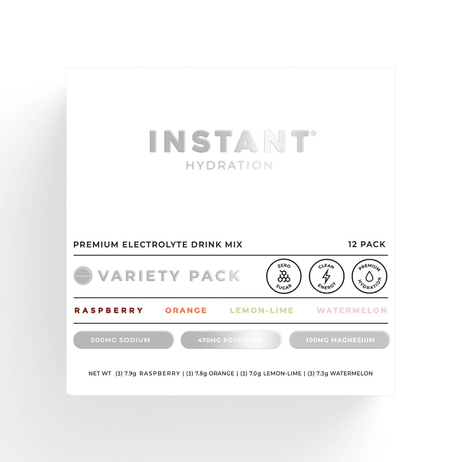 Premium Electrolyte Mix: Variety Pack- 12ct