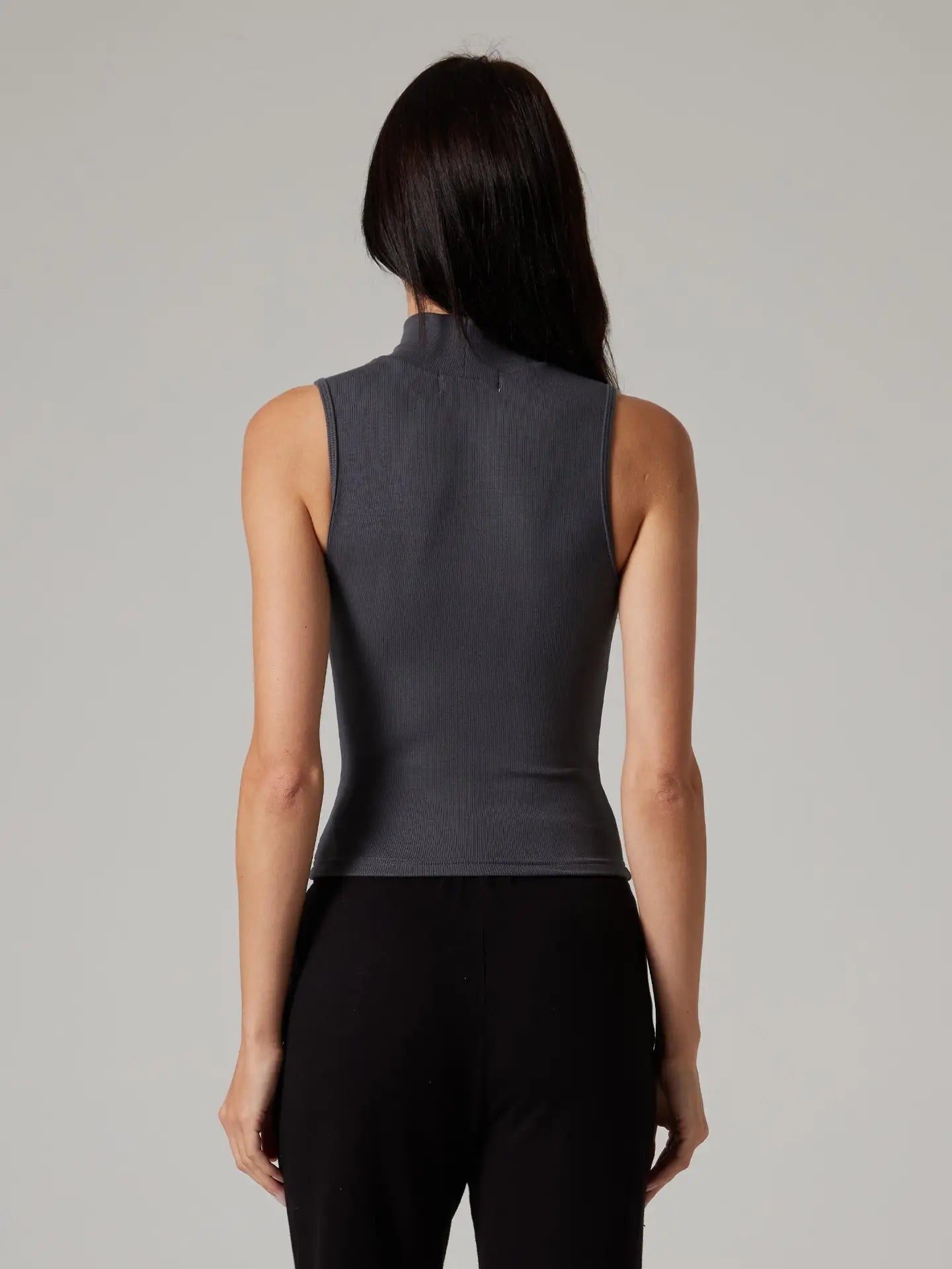 Mock Neck Rib Tank