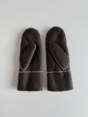 SHEARLING MITTENS