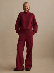 Martina High Neck Rib Knit