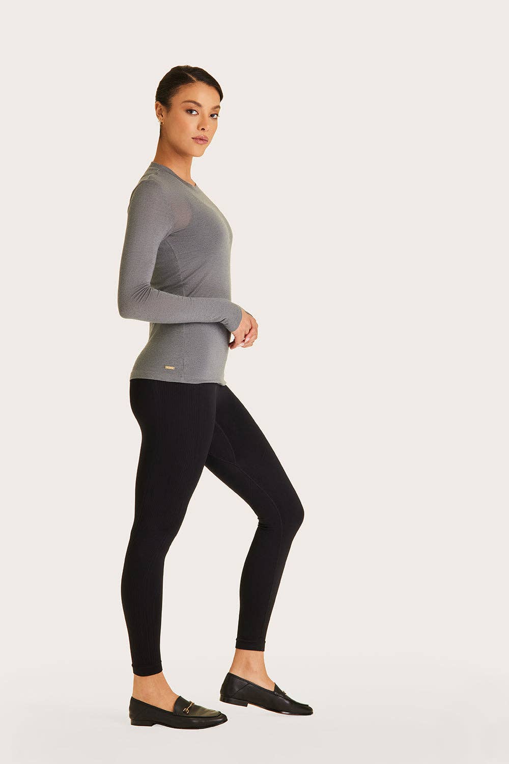 Washable Cashmere Long Sleeve Crew