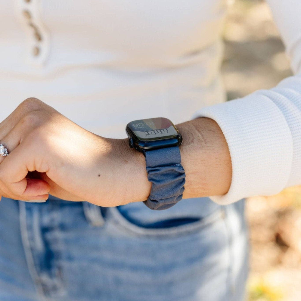 
                      
                        Marine Blue Athletic Scrunchie Band Compatible with Apple Watch
                      
                    