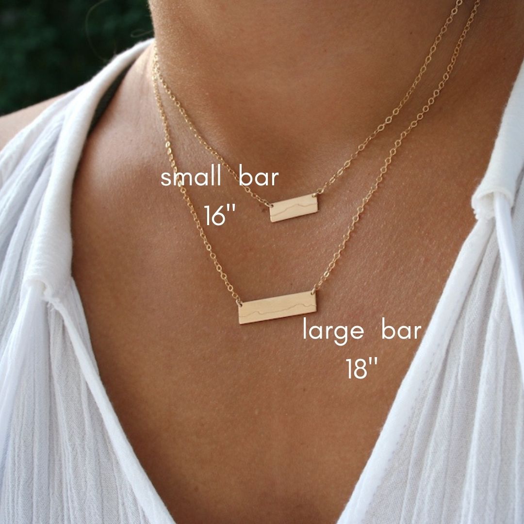 Mount Mansfield Bar Necklace