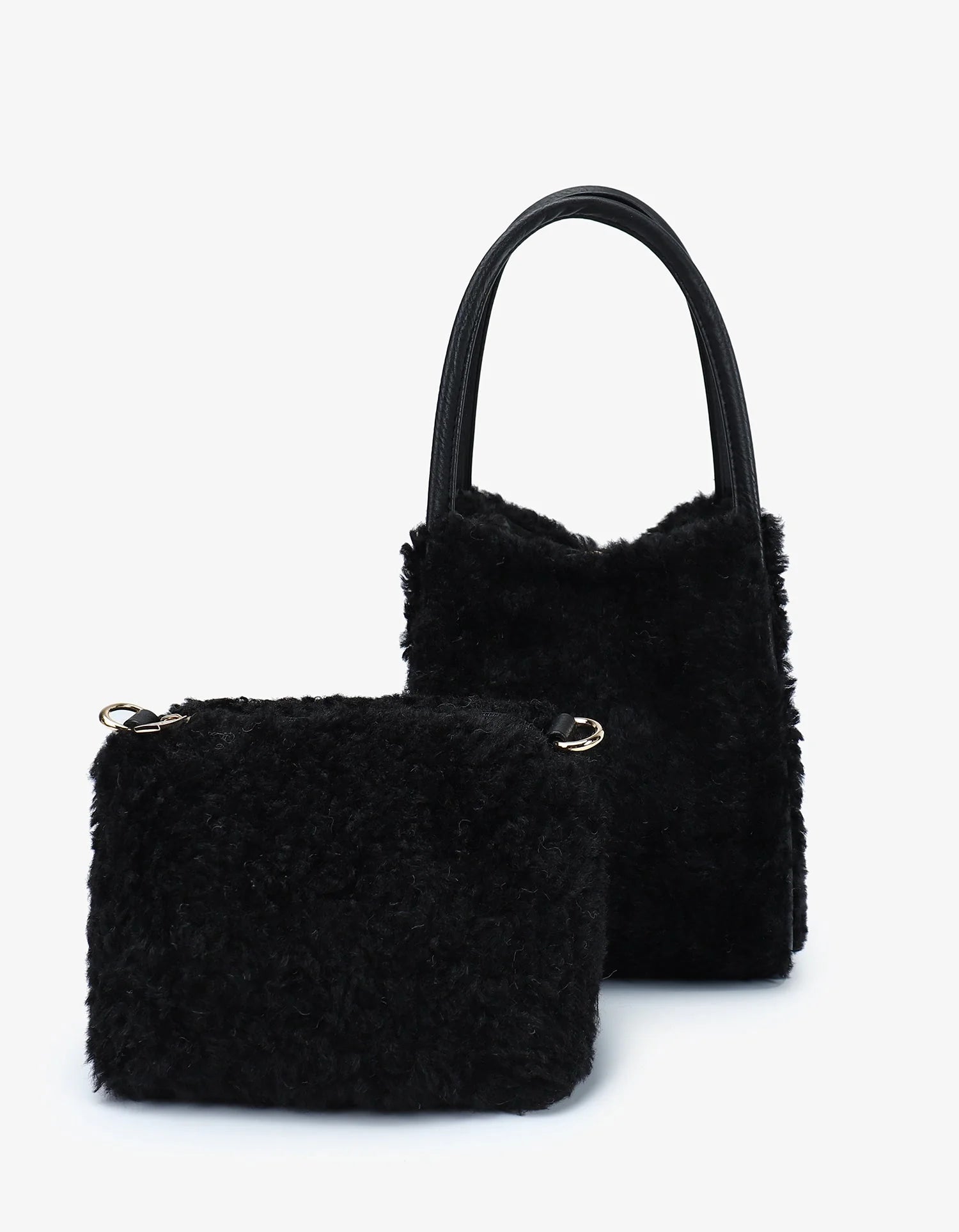 SHEARLING HOLLACE MINI TOTE