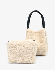 SHEARLING HOLLACE MINI TOTE