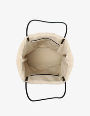 AKIMBO EAST WEST TOTE BAG SHEARLING BLACK