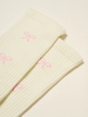 🎀 Bow Knee High Grip Sock