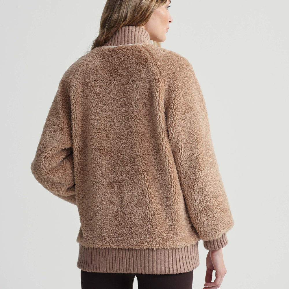 
                      
                        Ella Long Line Sherpa Bomber
                      
                    