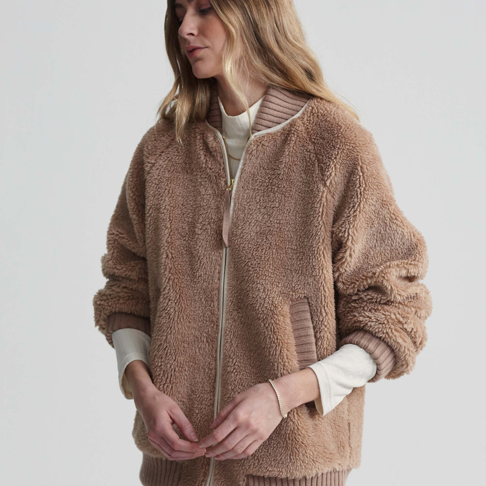 Ella Long Line Sherpa Bomber